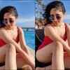 Hotness Alert! Pragya breaks the internet with her jaw-dropping posture in a red swimwear