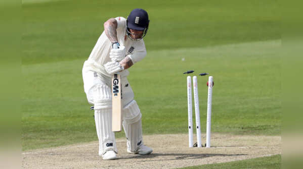 Done by the swing, Roach got the better of Stokes