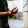 ​Wear gym gloves and arm sweatbands while working out