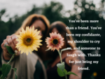 Than you for being there