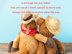 ​A message for you today
