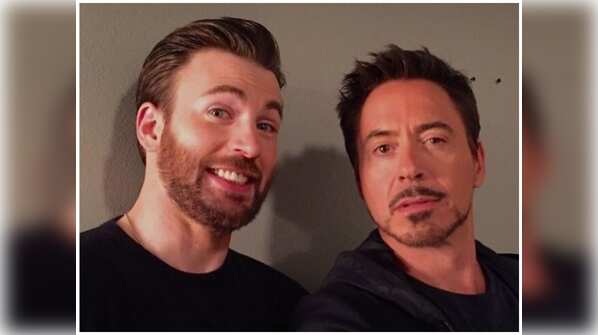 Robert Downey Jr. and Chris Evans