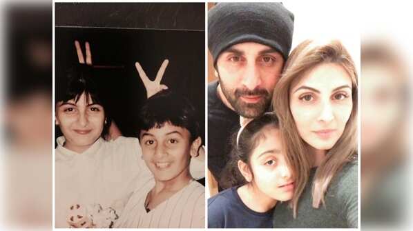 Ranbir Kapoor and Riddhima Kapoor Sahni
