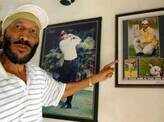 Milkha Singh at his residence
