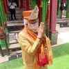 PM gifted silver crown at Hanuman Garhi temple