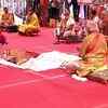 PM Modi, RSS chief Bhagwat, UP governor Anandiben Patel at bhoomi pujan