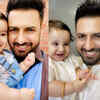 ​Like father like son! Gippy Grewal and son Gurbaaz Grewal twin in similar hues