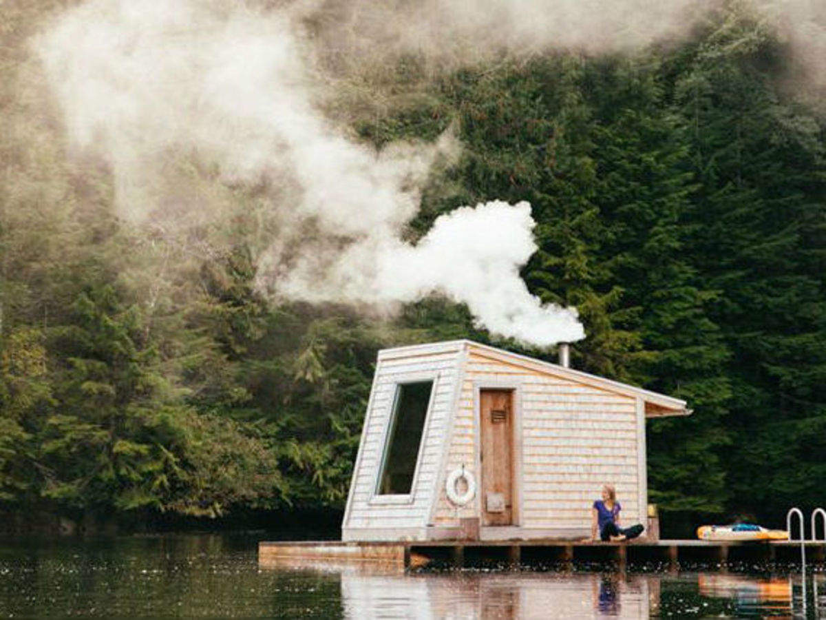 A floating sauna in the midst of nature | Times of India Travel