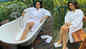 Monalisa enjoys nature's beauty in an outdoor bathtub with surpassing view, pics go viral