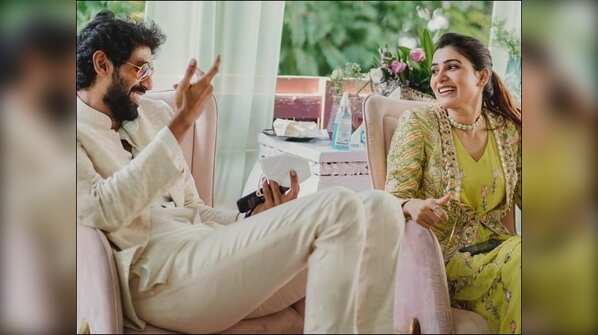 Samantha and Rana Daggubati have a laughing moment at Miheeka’s mehendi
