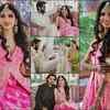 August 6: Miheeka Bajaj looks drop-dead gorgeous in a pink lehenga at her Mehendi