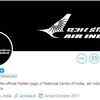 Following Friday's tragedy, @airindiain changes its social media display pictures to black colour as it also mourns the death of two of its pilots