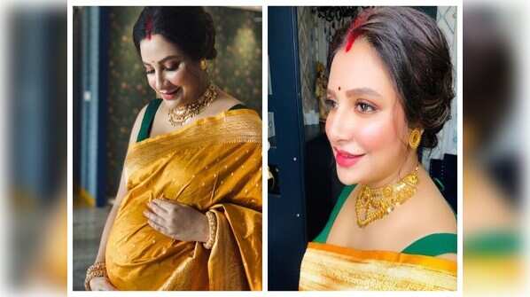 Mom-to-be Subhashree’s baby shower pics go viral