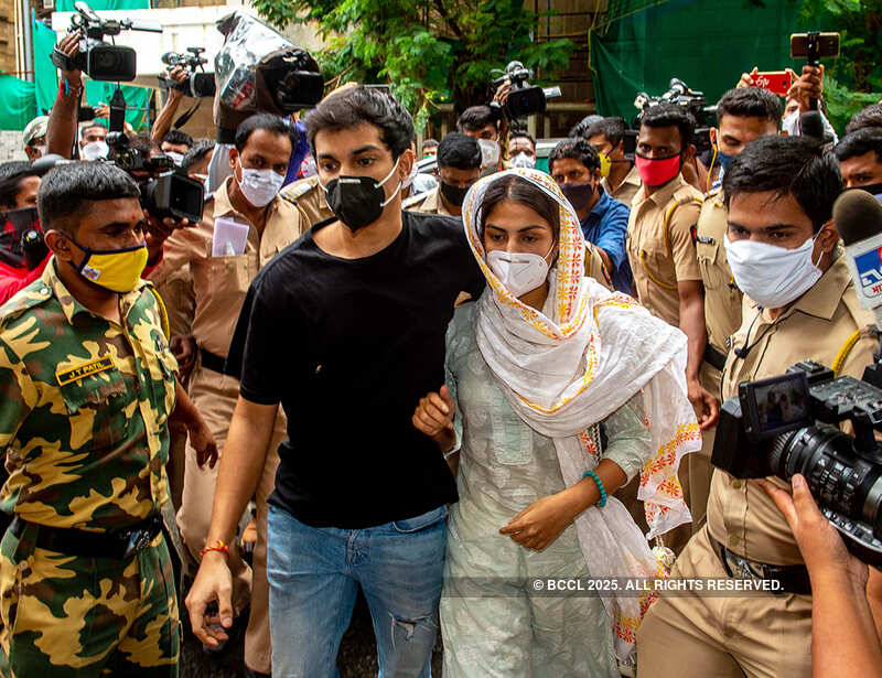 Sushant Singh Rajput case: Rhea Chakraborty arrives at ED office with brother for questioning