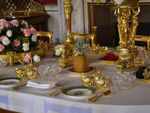 Placement of the utensils is a way of communicating with the staffs