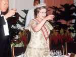 Once the Queen finishes eating her meal, so must everyone else