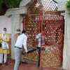 Mathura's Ram Mandir where Mahant Nritya Gopal Das was staying