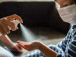 ​While removing the mask: