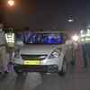Delhi Police check vehicles of commuters on Delhi-Haryana border near Gurugram amid heightened security in view of Independence Day.