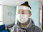 ​How did the face shield help in preventing the transmission of coronavirus?