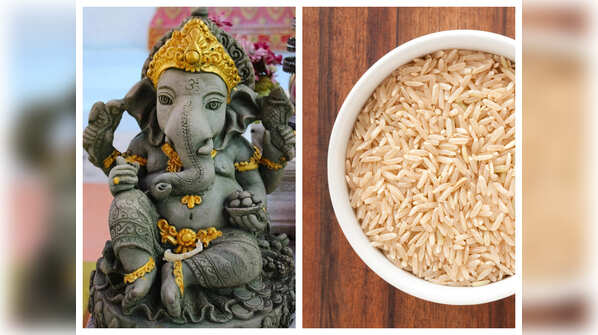 Importance of rice in Ganesh Chaturthi