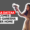 Article image for: <i class="tbold">tinaa dattaa</i> welcomes Lord Ganesha at her home