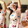 Article image for: The nightsuit saga! Monalisa keeps the child within alive as she flashes her radiant smile in a <i class="tbold">minni</i>e Mouse nightdress