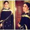 The beautiful black and gold sharara
