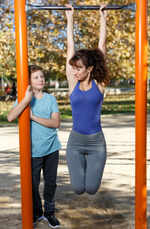 The right way of using pull-up bars for children to increase their height