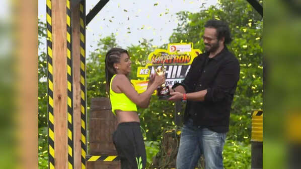 Nia Sharma lifts Khatron Ke Khiladi: Made In India trophy
