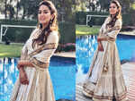 ​The white lehenga