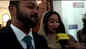 Actress Miya speaks to the press after her wedding