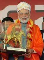 PM Modi wearing Mysore Peta (Headgear)