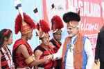 PM in traditional Nagaland headgear
