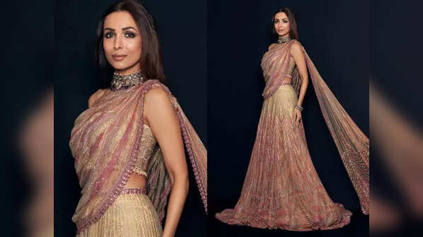 Lehenga with a pre-draped dupatta