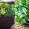 Broccoli and spinach