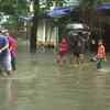 Severe waterlogging in Mumbai's Sion area. (ANI)