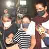 Article image for: Abigail Pande and <i class="tbold">sanam johar</i> leave the NCB office after being grilled in the ongoing drugs case