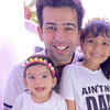 Jay Bhanushali with daughters Tara and Khushi