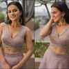 The Kannada diva looks divine in an organza layered skirt and wrap top