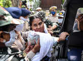 Protests erupt over death of Harthras gangrape victim
