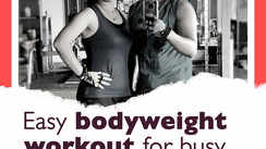 
Easy bodyweight workout for busy couples at home
