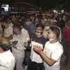 Congress workers hold a candlelight march near India Gate against the alleged gang-rape of a woman in Hathras (ANI)