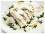 ​Grilled fish in garlic butter sauce