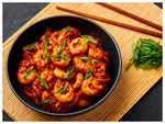 ​Honey schezwan shrimp