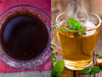 ​The caffeine content in green tea and black tea