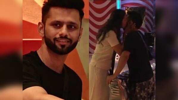 Pavita Punia's peck on Rahul Vaidya's cheek