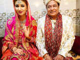 Viral wedding pictures of Jasleen Matharu and Anup Jalota