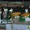Bihar: Chief Minister Nitish Kumar, Deputy Chief Minister Sushil Modi, Union Minister Ravi Shankar Prasad, RJD leader Tejashwi Yadav and other leaders pay tribute to Union Minister and LJP leader Ram Vilas Paswan, at Patna airport.