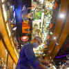 Bottom’s up in a bar